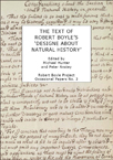 3: The Text of Robert Boyle’s 'Designe about Natural History’ - thumbnail cover image