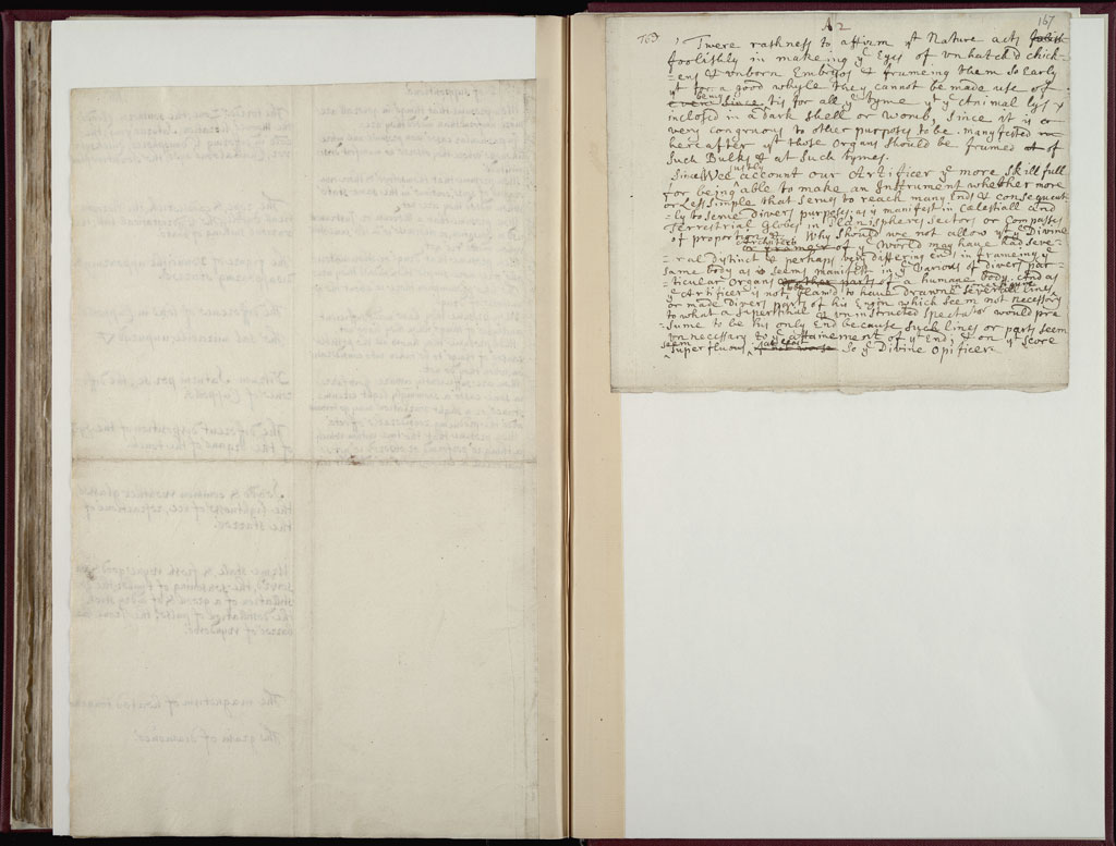 Boyle Papers Volume 10 Fol. 166v-167r