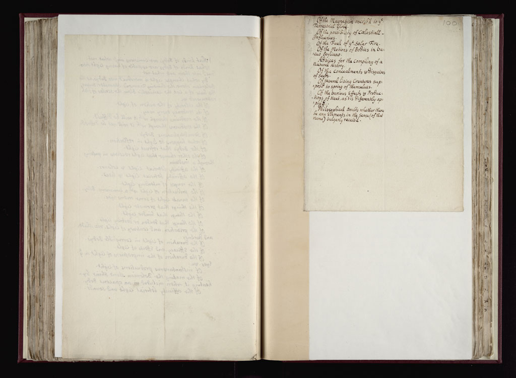 Boyle Papers Volume 36 Fol. 99v-100r